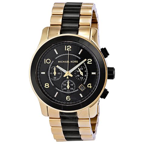 michael kors men gold watch|michael kors runway chronograph watch.